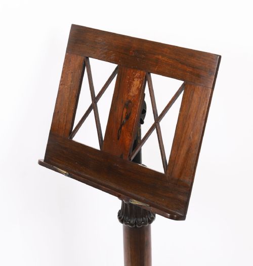 ANTIQUE WILLIAM IV GONALO ALVES TRIPOD MUSIC STAND C1830 19TH CENTURY - ADDITIONAL PHOTO 10
