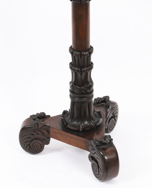ANTIQUE WILLIAM IV GONALO ALVES TRIPOD MUSIC STAND C1830 19TH CENTURY - ADDITIONAL PHOTO 11