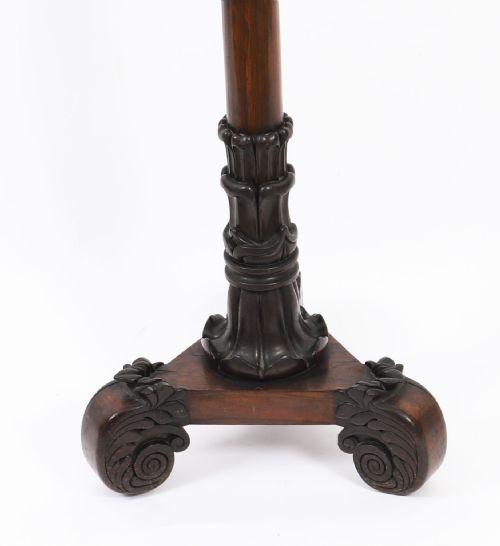 ANTIQUE WILLIAM IV GONALO ALVES TRIPOD MUSIC STAND C1830 19TH CENTURY - ADDITIONAL PHOTO 12