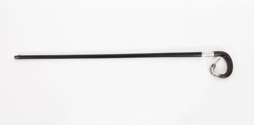 fig 1. Antique Walking Stick Cane Sterling Silver Heron Head Dated 1900 89cm/35 inch
