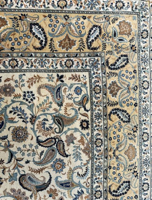 ANTIQUE LARGE 100 WOOL TABRIZ PERSIAN RUG CARPET 390X310CM 13FTX10FT - ADDITIONAL PHOTO 5