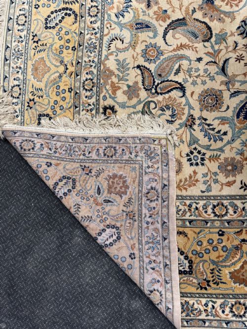 ANTIQUE LARGE 100 WOOL TABRIZ PERSIAN RUG CARPET 390X310CM 13FTX10FT - ADDITIONAL PHOTO 6