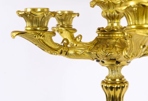 ANTIQUE LARGE FRENCH ORMOLU GILT BRONZE LAMP C1880 19TH C - ADDITIONAL PHOTO 7