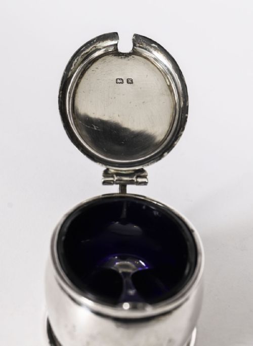 ANTIQUE GEORGE V SILVER CRUET SET WILLIAM NEALE SON 1934 - ADDITIONAL PHOTO 18