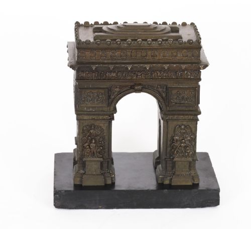 ANTIQUE FRENCH BRONZE GRAND TOUR MODEL OF THE ARC DE TRIOMPHE 19TH C - ADDITIONAL PHOTO 2