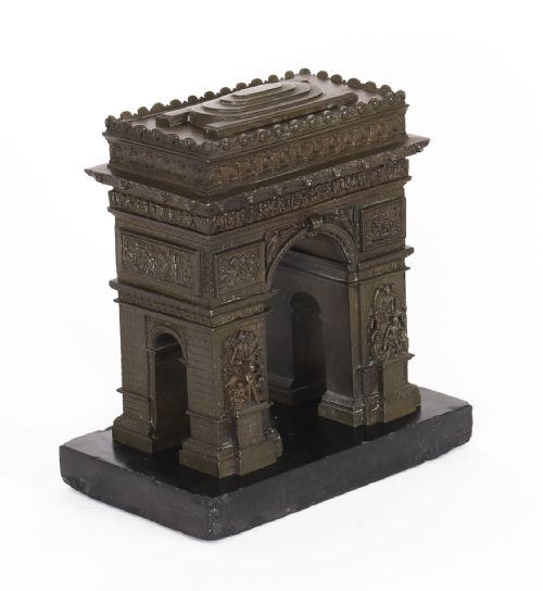 ANTIQUE FRENCH BRONZE GRAND TOUR MODEL OF THE ARC DE TRIOMPHE 19TH C - ADDITIONAL PHOTO 4