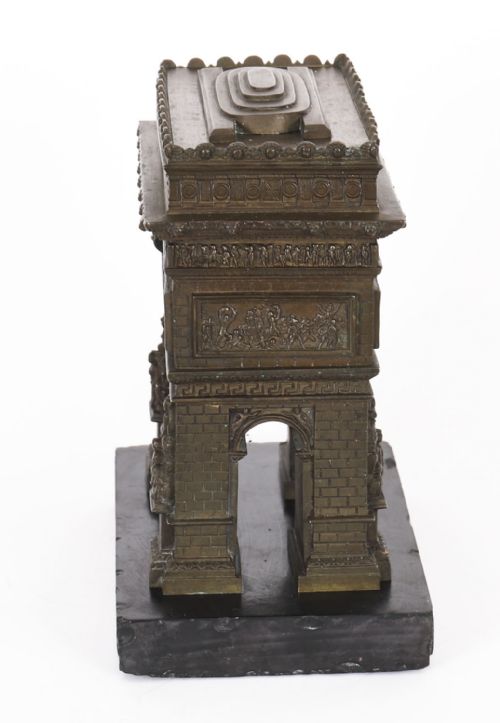 ANTIQUE FRENCH BRONZE GRAND TOUR MODEL OF THE ARC DE TRIOMPHE 19TH C - ADDITIONAL PHOTO 7