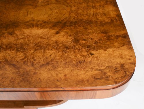 fig 3. Antique Art Deco Epstein Burr Walnut Dining Table C1930