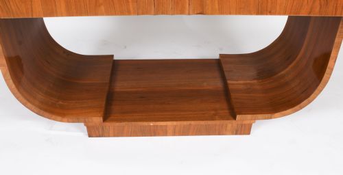 fig 8. Antique Art Deco Epstein Burr Walnut Dining Table C1930