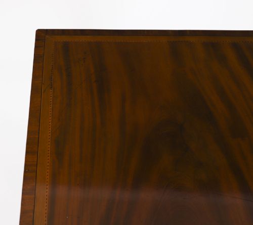 fig 3. Antique Inlaid Flame Mahogany Revolving Bookcase Circa 1900