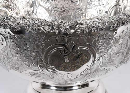fig 3. Antique English Punch Bowl Set / Wine Champagne cooler Circa 1920