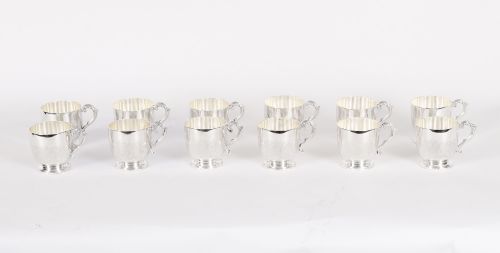fig 8. Antique English Punch Bowl Set / Wine Champagne cooler Circa 1920