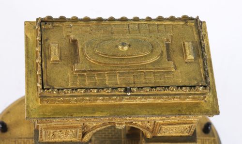 fig 4. Antique French Gilt Bronze Grand Tour Model of The Arc de Triomphe 19th C