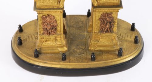 fig 5. Antique French Gilt Bronze Grand Tour Model of The Arc de Triomphe 19th C