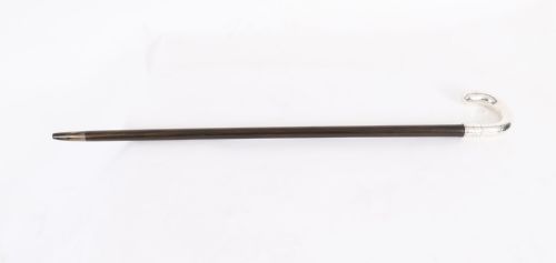 fig 1. Antique Swedish Silver Walking Cane Stick 19th Century 90 cm/ 35 inch