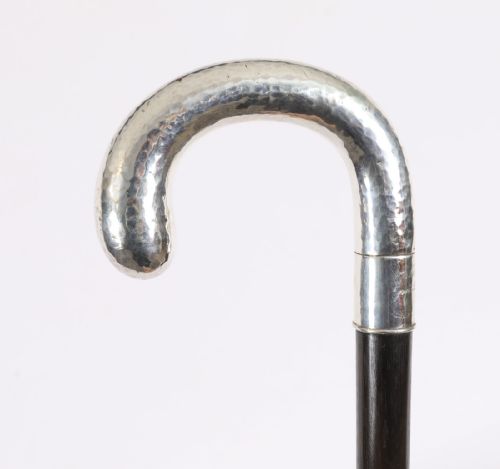 fig 2. Antique Swedish Silver Walking Cane Stick 19th Century 90 cm/ 35 inch