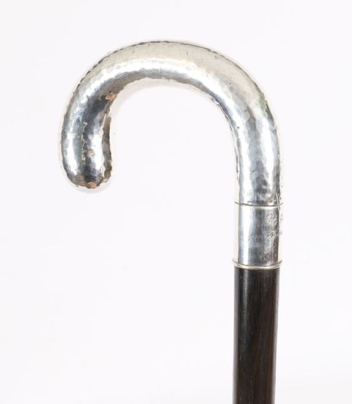 fig 3. Antique Swedish Silver Walking Cane Stick 19th Century 90 cm/ 35 inch