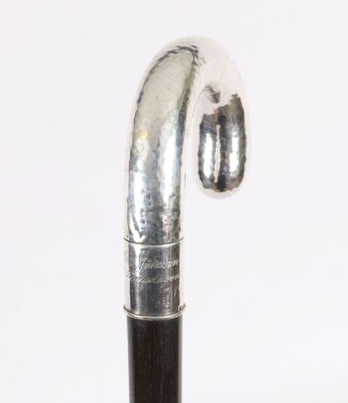 fig 4. Antique Swedish Silver Walking Cane Stick 19th Century 90 cm/ 35 inch