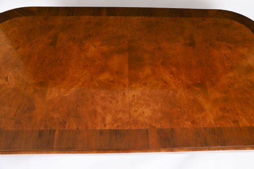 fig 3. Antique Art Deco Burr Walnut Coffee Table Circa 1920