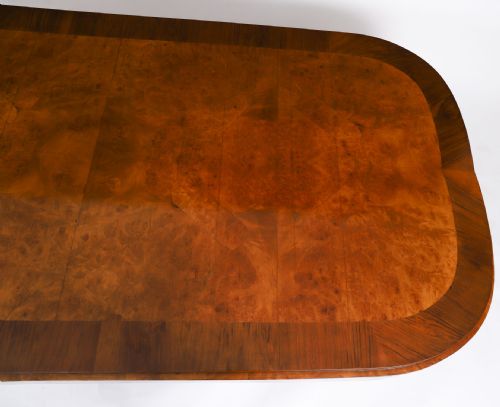 fig 5. Antique Art Deco Burr Walnut Coffee Table Circa 1920