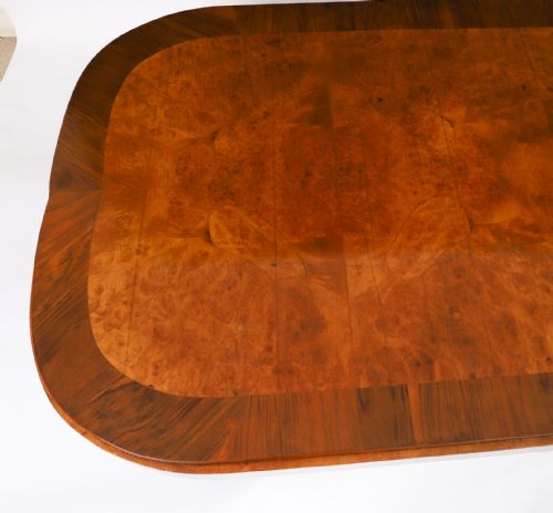 fig 6. Antique Art Deco Burr Walnut Coffee Table Circa 1920