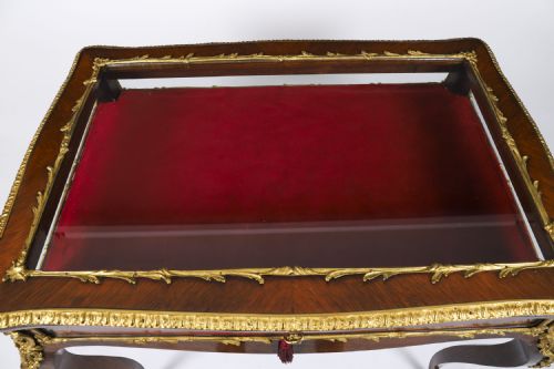 ANTIQUE FRENCH ORMOLU MOUNTED BIJOUTERIE DISPLAY TABLE 19TH CENTURY - ADDITIONAL PHOTO 16