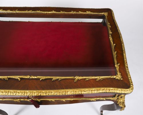 ANTIQUE FRENCH ORMOLU MOUNTED BIJOUTERIE DISPLAY TABLE 19TH CENTURY - ADDITIONAL PHOTO 17
