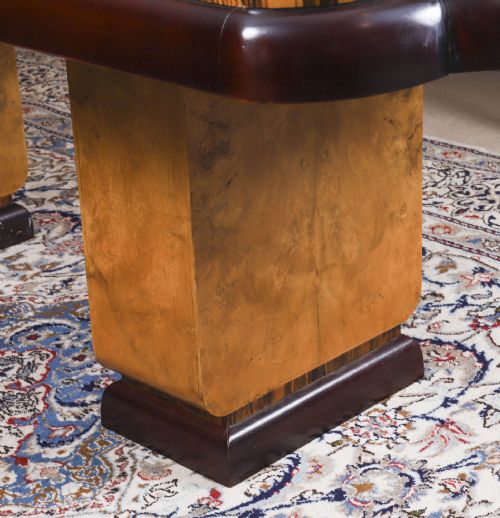 fig 4. Antique Art Deco Epstein Burr Walnut Dining Table- Epstein Circa 1920