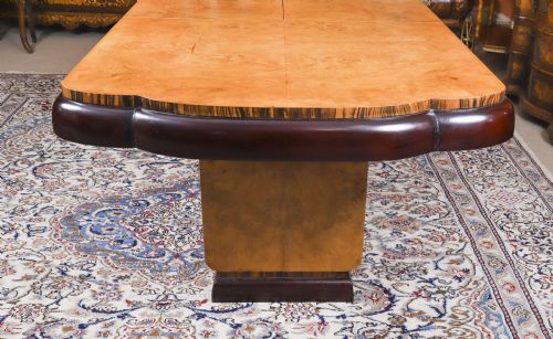 fig 5. Antique Art Deco Epstein Burr Walnut Dining Table- Epstein Circa 1920