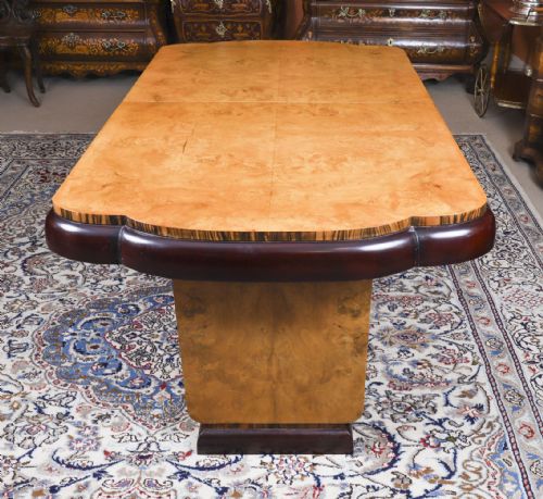 fig 8. Antique Art Deco Epstein Burr Walnut Dining Table- Epstein Circa 1920
