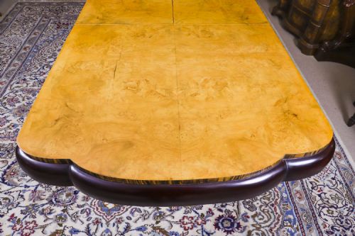 fig 11. Antique Art Deco Epstein Burr Walnut Dining Table- Epstein Circa 1920