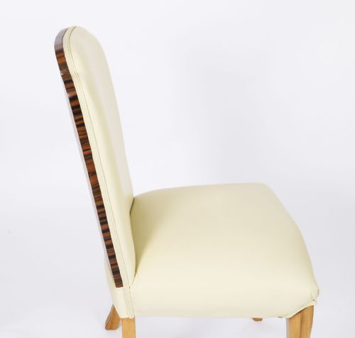 ANTIQUE SET 8 ART DECO BURR WALNUT CLOUD BACK CHAIRS EPSTEIN CIRCA 1920 - ADDITIONAL PHOTO 10