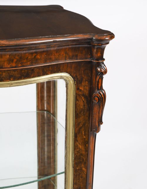 ANTIQUE ORMOLU MOUNTED VITRINE DISPLAY CABINET C1880 19TH CENTURY - ADDITIONAL PHOTO 6