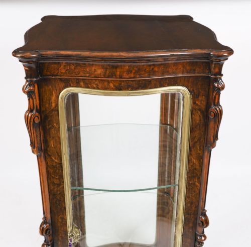ANTIQUE ORMOLU MOUNTED VITRINE DISPLAY CABINET C1880 19TH CENTURY - ADDITIONAL PHOTO 8