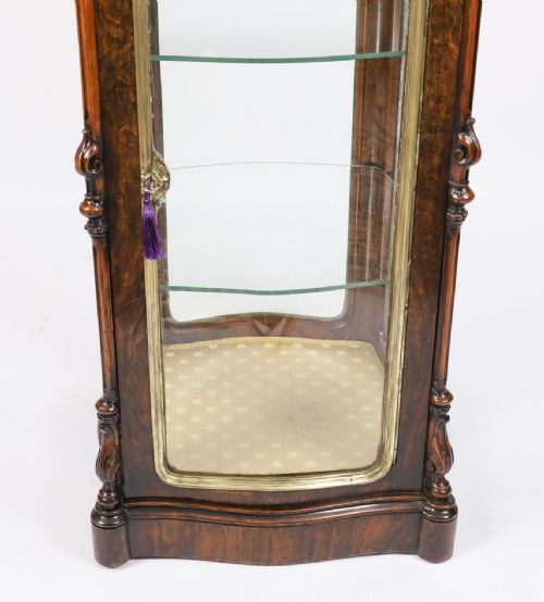 ANTIQUE ORMOLU MOUNTED VITRINE DISPLAY CABINET C1880 19TH CENTURY - ADDITIONAL PHOTO 9