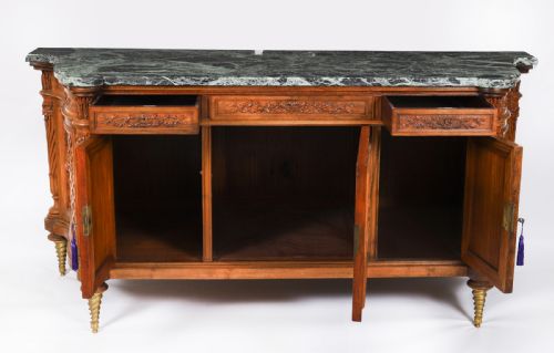 fig 2. Antique Important Commode / Server by Maison Grimard Paris 19th C