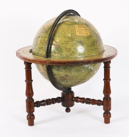 ANTIQUE VICTORIAN TERRESTRIAL 12INCH TABLE GLOBE BY MALBY'S19TH C - ADDITIONAL PHOTO 4