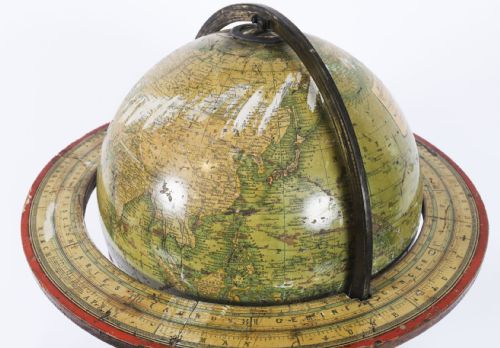 ANTIQUE VICTORIAN TERRESTRIAL 12INCH TABLE GLOBE BY MALBY'S19TH C - ADDITIONAL PHOTO 5