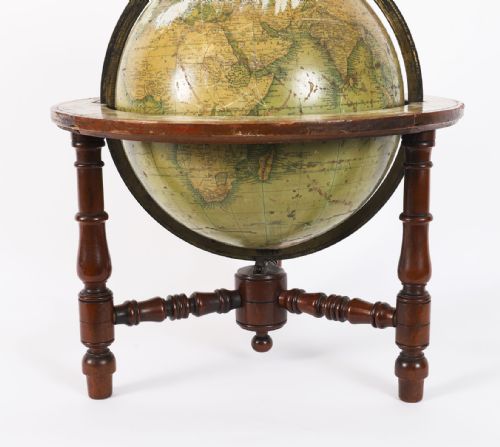 ANTIQUE VICTORIAN TERRESTRIAL 12INCH TABLE GLOBE BY MALBY'S19TH C - ADDITIONAL PHOTO 6