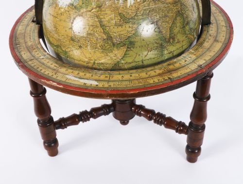 ANTIQUE VICTORIAN TERRESTRIAL 12INCH TABLE GLOBE BY MALBY'S19TH C - ADDITIONAL PHOTO 7