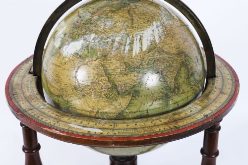 ANTIQUE VICTORIAN TERRESTRIAL 12INCH TABLE GLOBE BY MALBY'S19TH C - ADDITIONAL PHOTO 9