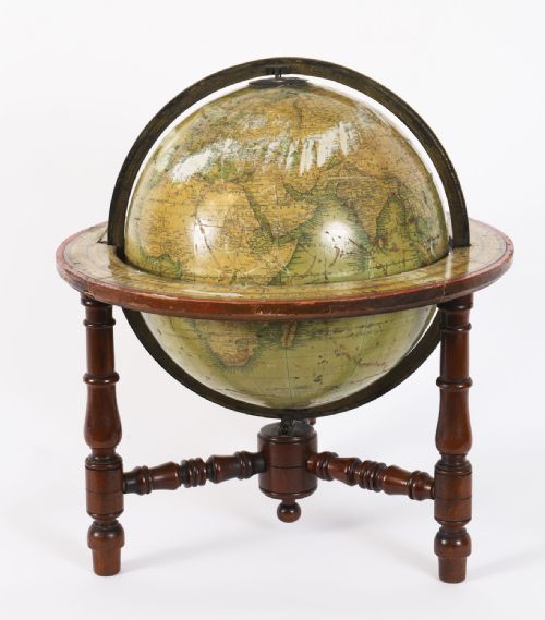 ANTIQUE VICTORIAN TERRESTRIAL 12INCH TABLE GLOBE BY MALBY'S19TH C - ADDITIONAL PHOTO 10