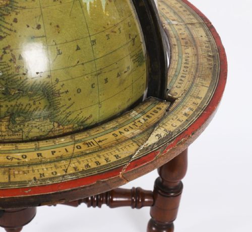 ANTIQUE VICTORIAN TERRESTRIAL 12INCH TABLE GLOBE BY MALBY'S19TH C - ADDITIONAL PHOTO 13