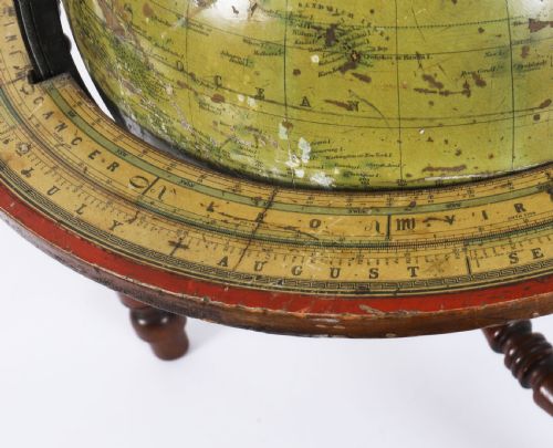 ANTIQUE VICTORIAN TERRESTRIAL 12INCH TABLE GLOBE BY MALBY'S19TH C - ADDITIONAL PHOTO 14