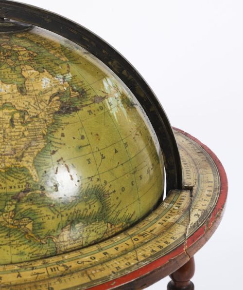 ANTIQUE VICTORIAN TERRESTRIAL 12INCH TABLE GLOBE BY MALBY'S19TH C - ADDITIONAL PHOTO 15