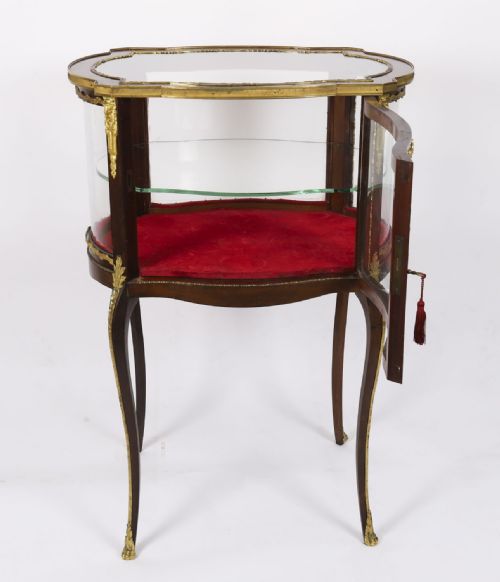 ANTIQUE ORMOLU MOUNTED BIJOUTERIE DISPLAY CABINET 19TH CENTURY - ADDITIONAL PHOTO 1