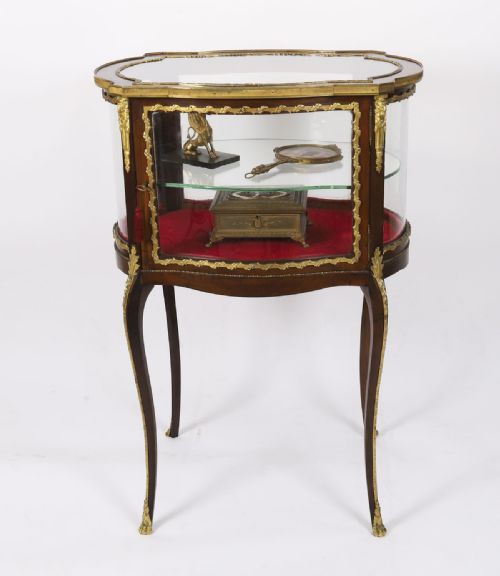 ANTIQUE ORMOLU MOUNTED BIJOUTERIE DISPLAY CABINET 19TH CENTURY - ADDITIONAL PHOTO 2