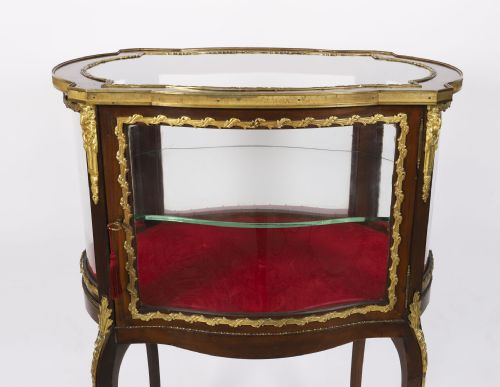 ANTIQUE ORMOLU MOUNTED BIJOUTERIE DISPLAY CABINET 19TH CENTURY - ADDITIONAL PHOTO 3