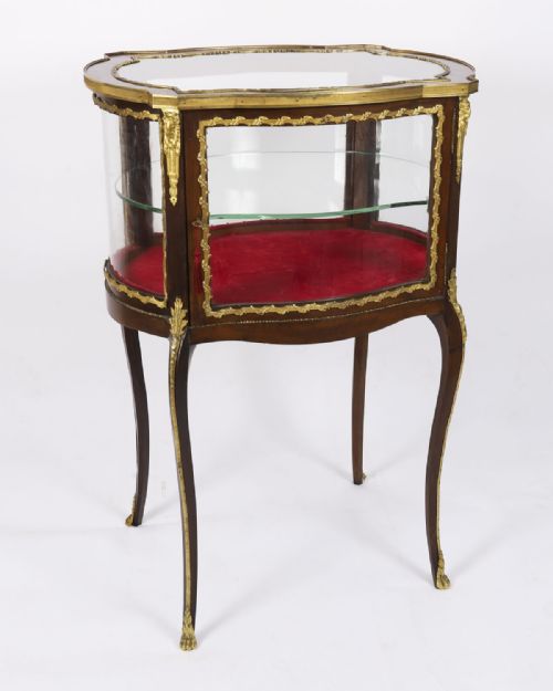 ANTIQUE ORMOLU MOUNTED BIJOUTERIE DISPLAY CABINET 19TH CENTURY - ADDITIONAL PHOTO 5