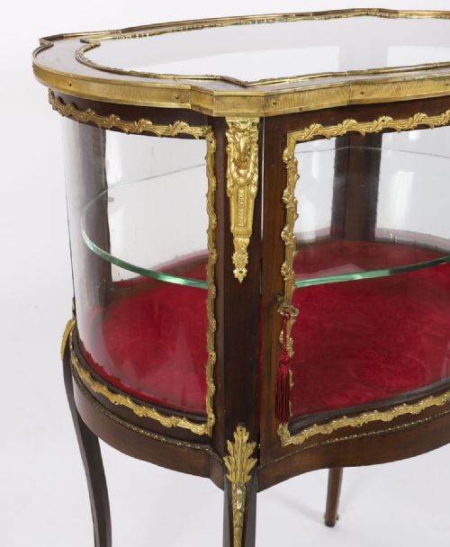 ANTIQUE ORMOLU MOUNTED BIJOUTERIE DISPLAY CABINET 19TH CENTURY - ADDITIONAL PHOTO 8